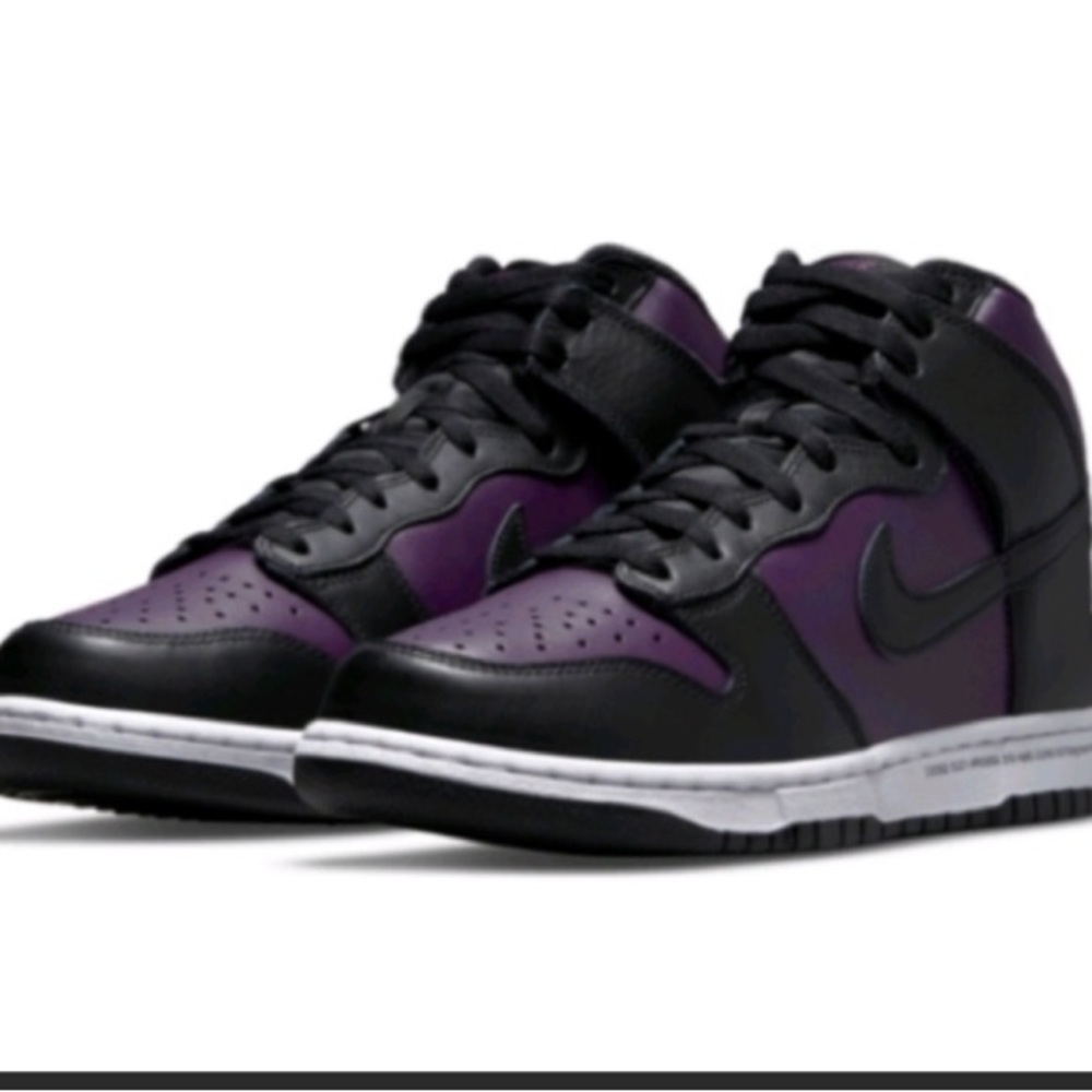 Nike Purple & Black Fragment Design Edition 'Beijing' Dunk Hi Sneakers